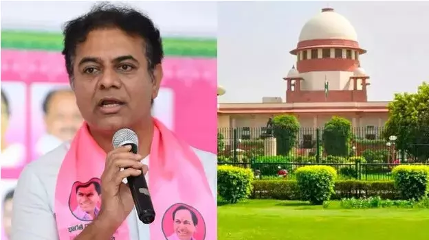 కేటీఆర్కు సుప్రీంకోర్టు నోటీసులు కేటీఆర్కు సుప్రీంకోర్టు నోటీసులు