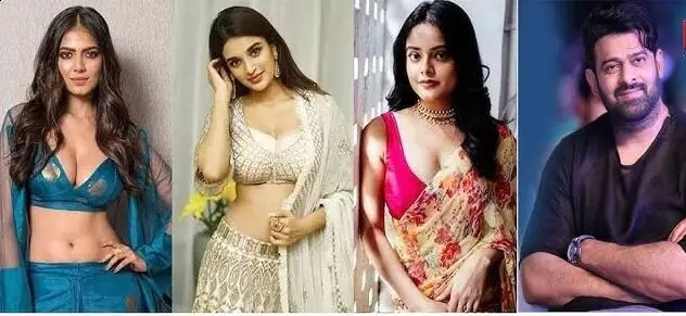 The Raja Saab : ముగ్గురి బామలతో ప్రభాస్ తీన్ మార్.. The Raja Saab : ముగ్గురి బామలతో ప్రభాస్ తీన్ మార్..
