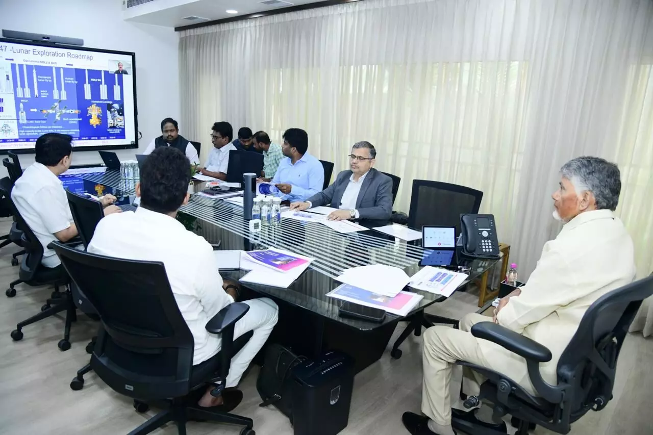 రూ.25 వేల కోట్ల పెట్టుబడుల లక్ష్యంతో స్పేస్ పాలసీ రూ.25 వేల కోట్ల పెట్టుబడుల లక్ష్యంతో స్పేస్ పాలసీ