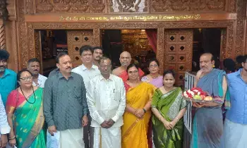 చెంగాళ్ళమ్మ తల్లిని దర్శించుకున్న ఇస్రో చైర్మన్ వి నారాయణన్