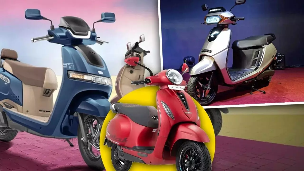 Electric Scooter : ఏది బెస్ట్ ఎలక్ట్రిక్ స్కూటర్? కినెటిక్ డీఎక్స్ vs బజాజ్ చేతక్ vs టీవీఎస్ ఐక్యూబ్ Electric Scooter : ఏది బెస్ట్ ఎలక్ట్రిక్ స్కూటర్? కినెటిక్ డీఎక్స్ vs బజాజ్ చేతక్ vs టీవీఎస్ ఐక్యూబ్