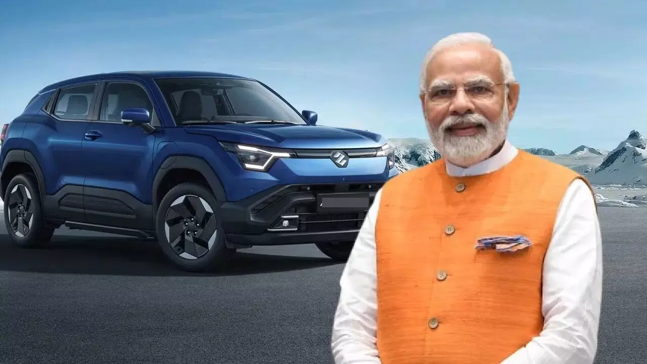 Maruti : మారుతి తొలి ఎలక్ట్రిక్ ఎస్యూవీ ఈ-విటారాకి పచ్చజెండా ఊపిన పీఎం మోదీ! ఫీచర్లు ఇవే! Maruti : మారుతి తొలి ఎలక్ట్రిక్ ఎస్యూవీ ఈ-విటారాకి పచ్చజెండా ఊపిన పీఎం మోదీ! ఫీచర్లు ఇవే!