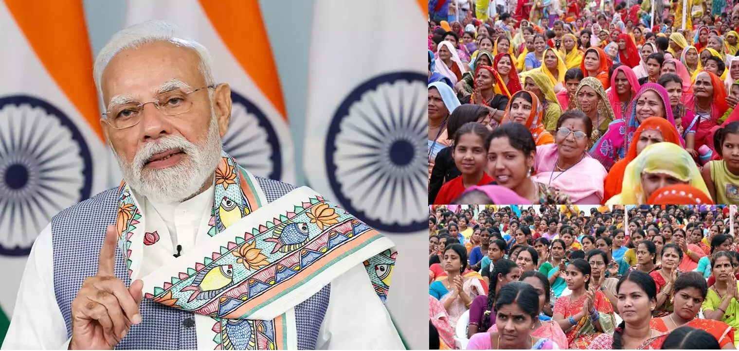 CM Mahila Rozgar Yojana Launched in Bihar: బిహార్లో ముఖ్యమంత్రి మహిళా రోజ్గార్ యోజన ప్రారంభం.. మహిళల ఖాతాల్లోకి రూ.7,500 కోట్లు CM Mahila Rozgar Yojana Launched in Bihar: బిహార్లో ముఖ్యమంత్రి మహిళా రోజ్గార్ యోజన ప్రారంభం.. మహిళల ఖాతాల్లోకి రూ.7,500 కోట్లు