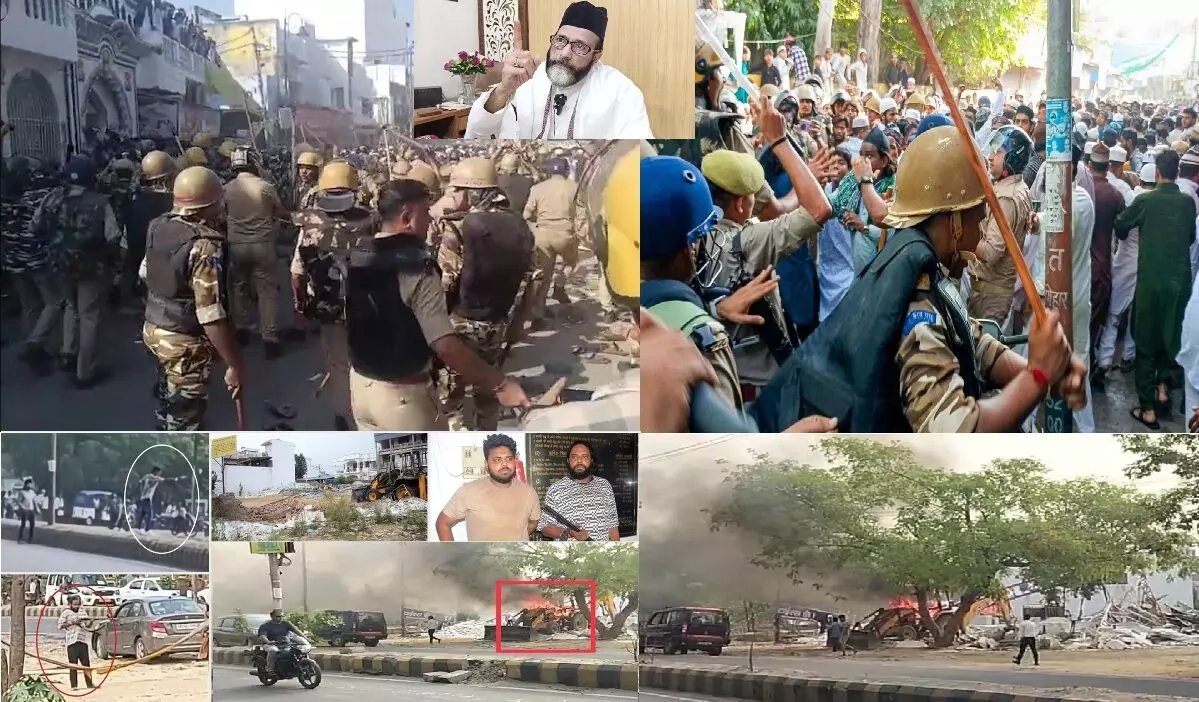 I Love Muhammad Controversy: ఐ లవ్ మహమ్మద్ వివాదం నేపథ్యంలో బరేలీలో హింసా కలకలం – తఖ్వీర్ రజాను అరెస్టు చేసిన యూపీ పోలీసుల I Love Muhammad Controversy: ఐ లవ్ మహమ్మద్ వివాదం నేపథ్యంలో బరేలీలో హింసా కలకలం – తఖ్వీర్ రజాను అరెస్టు చేసిన యూపీ పోలీసుల