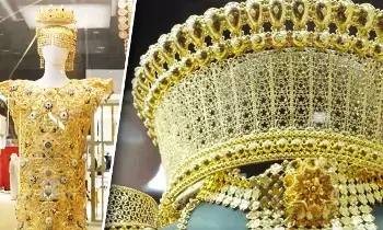 Gold Attire: 10 కిలోల బరువు..రూ.10 కోట్ల విలువైన బంగారు డ్రెస్.. గిన్నిస్ బుక్‌లో చోటు