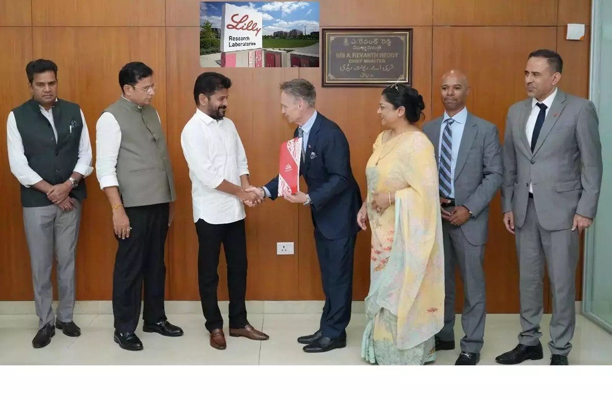 Eli Lilly Announces Major Investment in Telangana: తెలంగాణలో ఎలీ లిల్లీ భారీ పెట్టుబడి: రాష్ట్రంలో ఫార్మా రంగానికి మరింత ఊపు Eli Lilly Announces Major Investment in Telangana: తెలంగాణలో ఎలీ లిల్లీ భారీ పెట్టుబడి: రాష్ట్రంలో ఫార్మా రంగానికి మరింత ఊపు