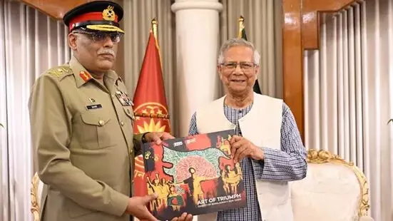 Yunus Makes Controversial Remarks Against India Again: యూనస్ మరోసారి భారత్పై వివాదాస్పద వ్యాఖ్యలు.. ఈశాన్య రాష్ట్రాలను కలిపి బంగ్లా మ్యాప్..! Yunus Makes Controversial Remarks Against India Again: యూనస్ మరోసారి భారత్పై వివాదాస్పద వ్యాఖ్యలు.. ఈశాన్య రాష్ట్రాలను కలిపి బంగ్లా మ్యాప్..!