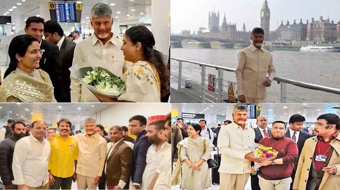 CM Chandrababu Invites Global Industrial Giants: లండన్ పర్యటన: సీఎం చంద్రబాబు పారిశ్రామిక దిగ్గజాలతో ఆహ్వానం.. విశాఖ సమ్మిట్కు పిలుపు! CM Chandrababu Invites Global Industrial Giants: లండన్ పర్యటన: సీఎం చంద్రబాబు పారిశ్రామిక దిగ్గజాలతో ఆహ్వానం.. విశాఖ సమ్మిట్కు పిలుపు!
