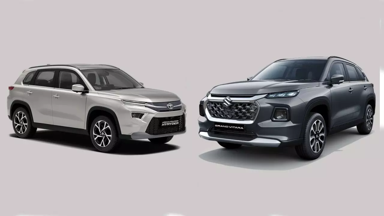 Toyota Hyryder vs Maruti Grand Vitara : టయోటా హైరైడర్ VS మారుతి గ్రాండ్ విటారా.. ఏ SUV బెస్ట్? Toyota Hyryder vs Maruti Grand Vitara : టయోటా హైరైడర్ VS మారుతి గ్రాండ్ విటారా.. ఏ SUV బెస్ట్?