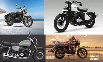 Cruiser Bikes : రాయల్ లుక్, అదిరిపోయే ట్యాంక్ డిజైన్.. రూ.3లక్షల లోపు లభించే 5 క్రూయిజర్ బైక్స్ ఇవే Cruiser Bikes : రాయల్ లుక్, అదిరిపోయే ట్యాంక్ డిజైన్.. రూ.3లక్షల లోపు లభించే 5 క్రూయిజర్ బైక్స్ ఇవే
