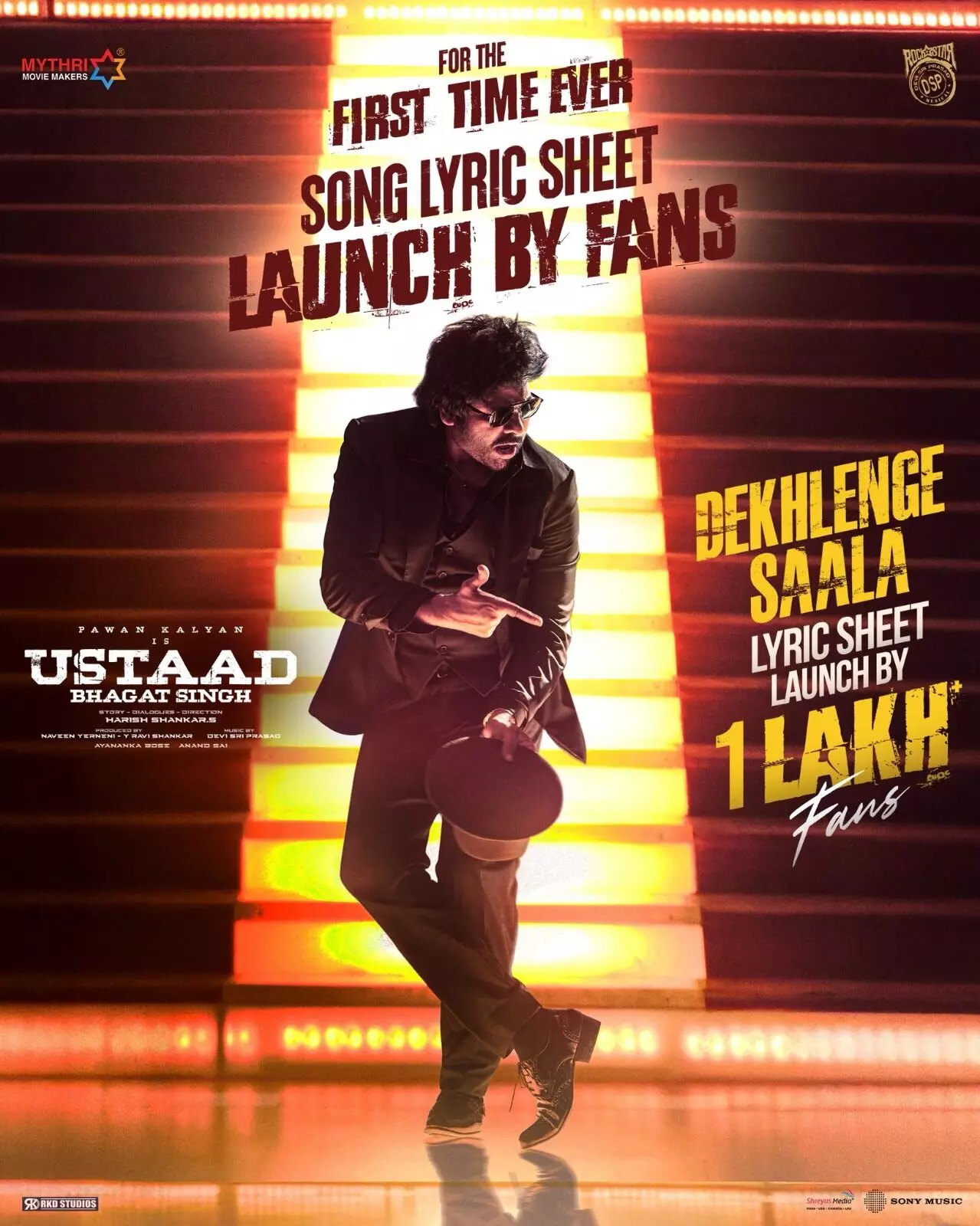 ‘Ustaad Bhagat Singh’ Lyrical Song Released: సినిమా చరిత్రలో తొలిసారి.. లక్ష మందితో ఉస్తాద్ భగత్ సింగ్ లిరికల్ సాంగ్ రిలీజ్ ‘Ustaad Bhagat Singh’ Lyrical Song Released: సినిమా చరిత్రలో తొలిసారి.. లక్ష మందితో ఉస్తాద్ భగత్ సింగ్ లిరికల్ సాంగ్ రిలీజ్