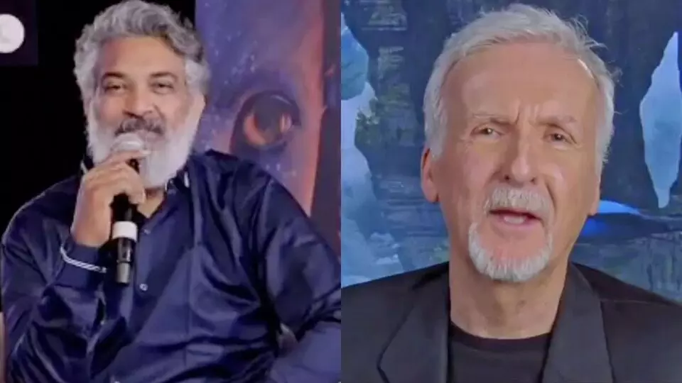 S.S. Rajamouli Interacts with James Cameron: జేమ్స్ కామెరూన్తో ముచ్చటించిన ఎస్.ఎస్. రాజమౌళి.. S.S. Rajamouli Interacts with James Cameron: జేమ్స్ కామెరూన్తో ముచ్చటించిన ఎస్.ఎస్. రాజమౌళి..
