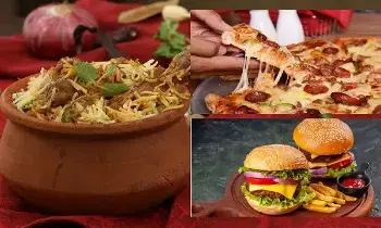 Swiggy : స్విగ్గీ రిపోర్ట్లో సంచలన విషయాలు..పిజ్జా, బర్గర్లను వెనక్కి నెట్టి మళ్లీ బిర్యానీనే నంబర్ 1 Swiggy : స్విగ్గీ రిపోర్ట్లో సంచలన విషయాలు..పిజ్జా, బర్గర్లను వెనక్కి నెట్టి మళ్లీ బిర్యానీనే నంబర్ 1