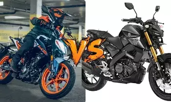 KTM 160 Duke vs Yamaha MT-15 V2 : కేటీఎం వర్సెస్ యమహా..రోడ్డుపై వీధి పోరాటం మొదలైంది KTM 160 Duke vs Yamaha MT-15 V2 : కేటీఎం వర్సెస్ యమహా..రోడ్డుపై వీధి పోరాటం మొదలైంది