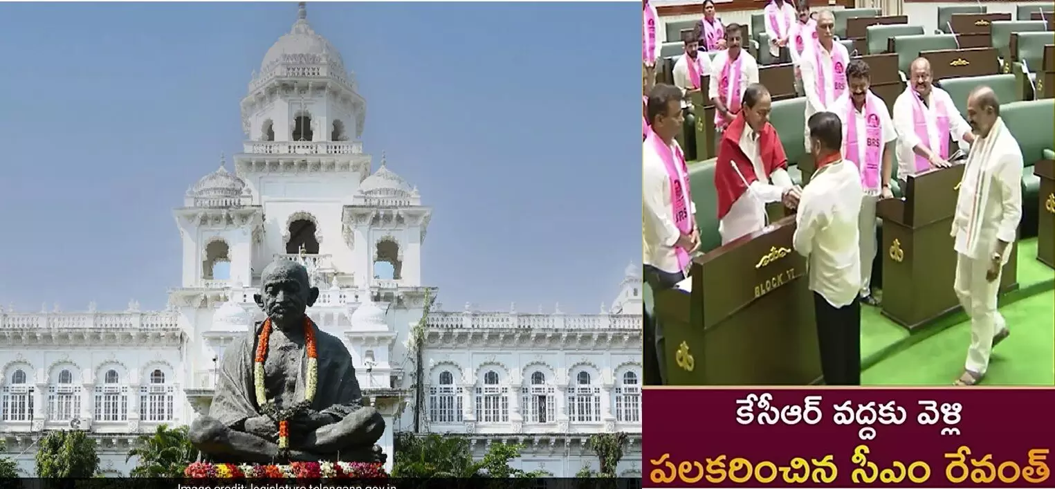 Telangana Assembly Sessions Begin: తెలంగాణ అసెంబ్లీ సమావేశాలు ప్రారంభం: రేవంత్-కేసీఆర్ మధ్య హృదయపూర్వక పలకరికలు Telangana Assembly Sessions Begin: తెలంగాణ అసెంబ్లీ సమావేశాలు ప్రారంభం: రేవంత్-కేసీఆర్ మధ్య హృదయపూర్వక పలకరికలు