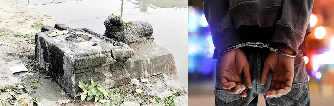 Draksharamam Shiva Lingam Vandalised: ద్రాక్షారామంలో శివలింగం ధ్వంసం: నిందితుడు పోలీసు కస్టడీలో Draksharamam Shiva Lingam Vandalised: ద్రాక్షారామంలో శివలింగం ధ్వంసం: నిందితుడు పోలీసు కస్టడీలో