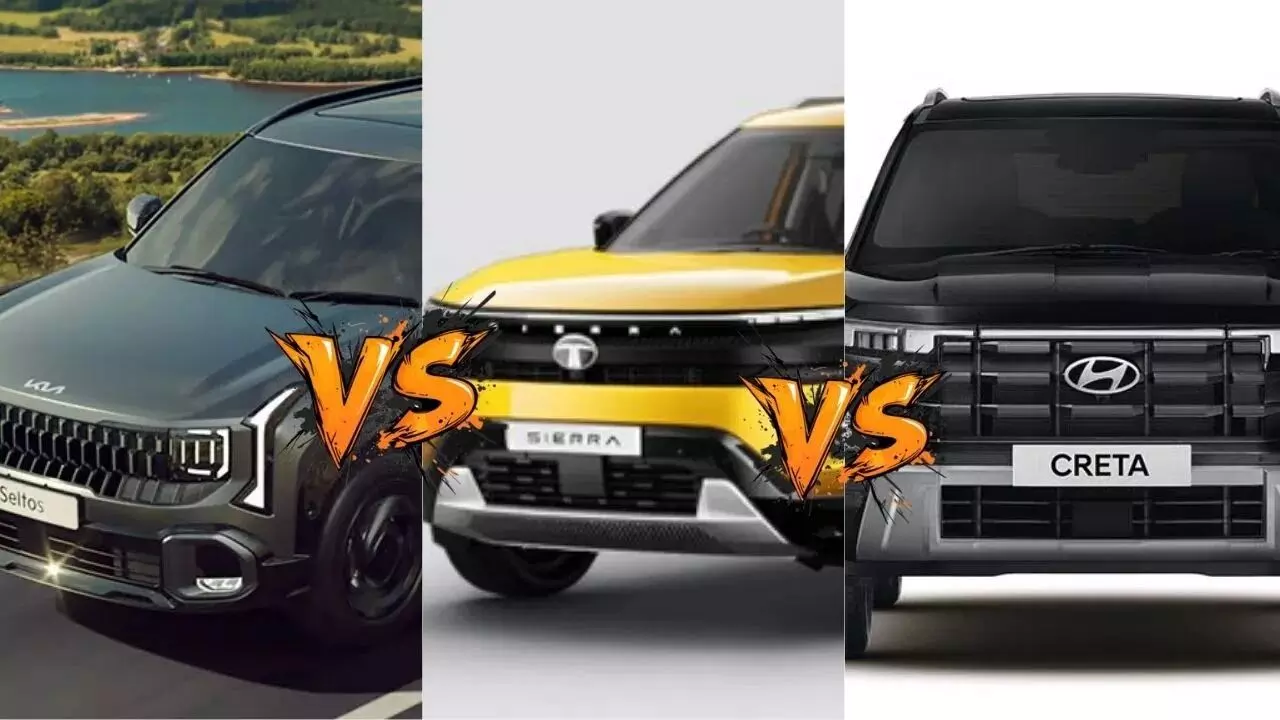 Car Comparison : సెల్టోస్ స్పీడా? క్రెటా క్రేజా? లేక సియెర్రా మాయా? ఏ కారు కొనాలో తెలీక జుట్టు పీక్కుంటున్నారా? Car Comparison : సెల్టోస్ స్పీడా? క్రెటా క్రేజా? లేక సియెర్రా మాయా? ఏ కారు కొనాలో తెలీక జుట్టు పీక్కుంటున్నారా?