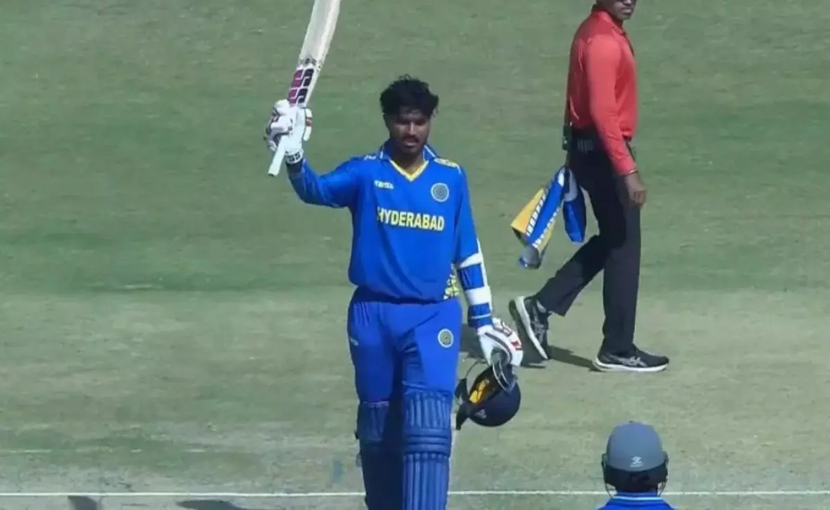 Vijay Hazare Trophy: విజయ్ హజారే ట్రోఫీలో డబుల్ సెంచరీతో సత్తా చాటిన తెలంగాణ క్రికెటర్ Vijay Hazare Trophy: విజయ్ హజారే ట్రోఫీలో డబుల్ సెంచరీతో సత్తా చాటిన తెలంగాణ క్రికెటర్