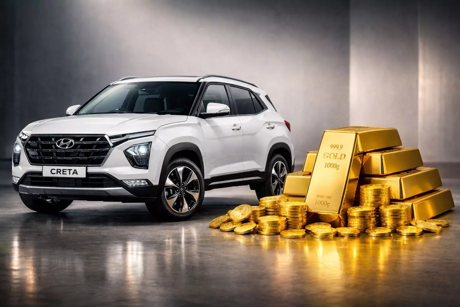 Hyundai Creta : హ్యుందాయ్ క్రెటా కొనాలంటే ఎన్ని తులాల బంగారం కావాలో తెలుసా ? Hyundai Creta : హ్యుందాయ్ క్రెటా కొనాలంటే ఎన్ని తులాల బంగారం కావాలో తెలుసా ?