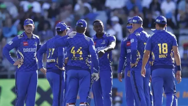 SA20 League: ప్లేఆఫ్ రేసులో ఎంఐ కేప్ టౌన్: సన్రైజర్స్పై ఉత్కంఠ విజయం SA20 League: ప్లేఆఫ్ రేసులో ఎంఐ కేప్ టౌన్: సన్రైజర్స్పై ఉత్కంఠ విజయం