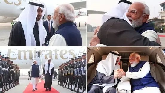 PM Modi: యూఏఈ అధ్యక్షుడు షేక్ మహమ్మద్ బిన్ జాయెద్ అల్ నహ్యాన్ భారత్కు రాక.. మోదీ స్వయంగా స్వాగతం PM Modi: యూఏఈ అధ్యక్షుడు షేక్ మహమ్మద్ బిన్ జాయెద్ అల్ నహ్యాన్ భారత్కు రాక.. మోదీ స్వయంగా స్వాగతం