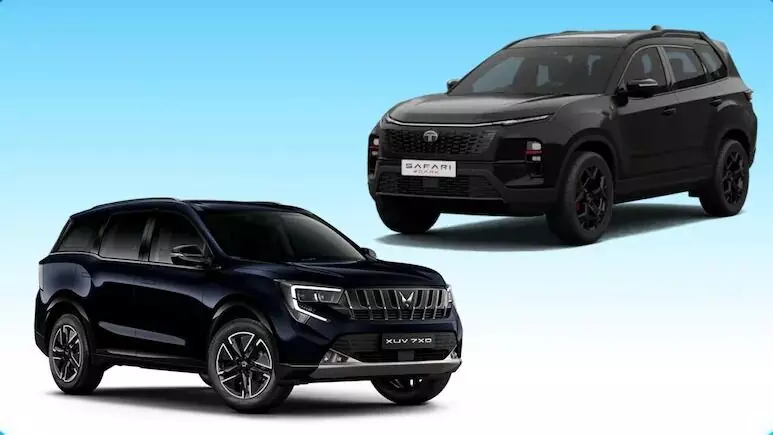XUV7XO Vs Safari : మహీంద్రా XUV 7XO వర్సెస్ టాటా సఫారీ..ఫ్యామిలీ కోసం ఏ ఎస్యూవీ బెస్ట్ ? XUV7XO Vs Safari : మహీంద్రా XUV 7XO వర్సెస్ టాటా సఫారీ..ఫ్యామిలీ కోసం ఏ ఎస్యూవీ బెస్ట్ ?