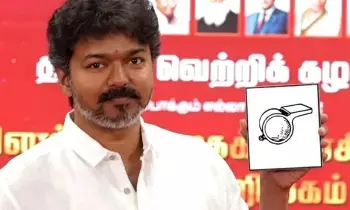 Actor Vijays Tamilaga Vetri Kazhagam (TVK) party: విజయ్ టీవీకేకు విజిల్ గుర్తు Actor Vijays Tamilaga Vetri Kazhagam (TVK) party: విజయ్ టీవీకేకు విజిల్ గుర్తు