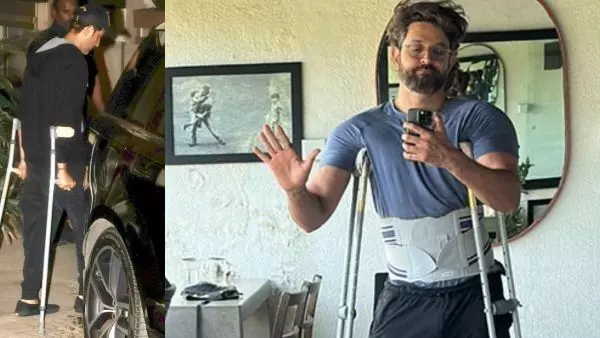 Hrithik Roshan Seen Using Crutches; ఊతకర్రల సాయంతో హృతిక్ రోషన్.. ఆందోళనలో అభిమానులు! అసలేం జరిగింది? Hrithik Roshan Seen Using Crutches; ఊతకర్రల సాయంతో హృతిక్ రోషన్.. ఆందోళనలో అభిమానులు! అసలేం జరిగింది?