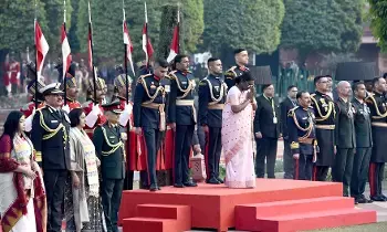 77th Republic Day celebrations: భారత్ స్వావలంబనను, స్వీయశక్తిని చాటిన దేశంగా రాణించింది 77th Republic Day celebrations: భారత్ స్వావలంబనను, స్వీయశక్తిని చాటిన దేశంగా రాణించింది