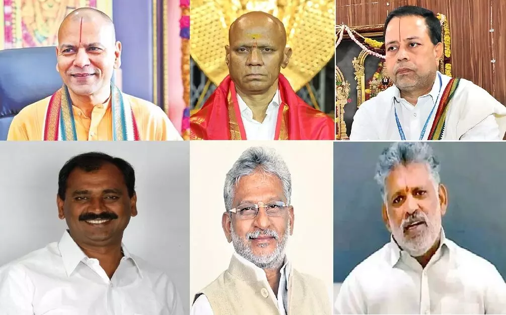 Tirumala Adulterated Ghee Case: తిరుమల కల్తీ నెయ్యి కేసు: సింఘాల్, ధర్మారెడ్డి, బాలాజీ, భూమన, చెవిరెడ్డి, సుబ్బారెడ్డి పాత్రలు వెలుగులోకి Tirumala Adulterated Ghee Case: తిరుమల కల్తీ నెయ్యి కేసు: సింఘాల్, ధర్మారెడ్డి, బాలాజీ, భూమన, చెవిరెడ్డి, సుబ్బారెడ్డి పాత్రలు వెలుగులోకి
