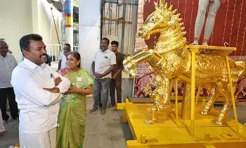 Brahmotsavam Celebrations: బ్రహ్మోత్సవాలకు విస్తృత ఏర్పాట్లు Brahmotsavam Celebrations: బ్రహ్మోత్సవాలకు విస్తృత ఏర్పాట్లు