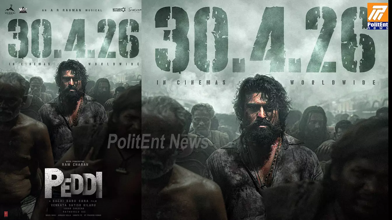 Peddi Movie Release Date: రామ్ చరణ్ ‘పెద్ది’ రిలీజ్ డేట్ ఖరారు – ఏప్రిల్ 30, 2026 Peddi Movie Release Date: రామ్ చరణ్ ‘పెద్ది’ రిలీజ్ డేట్ ఖరారు – ఏప్రిల్ 30, 2026