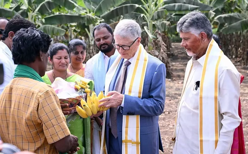AP CM N. Chandrababu Naidu Meets Bill Gates: ఏపీ సీఎం చంద్రబాబు - బిల్ గేట్స్ భేటీ: ఆరోగ్యం, విద్య, వ్యవసాయ రంగాల్లో సహకారం AP CM N. Chandrababu Naidu Meets Bill Gates: ఏపీ సీఎం చంద్రబాబు - బిల్ గేట్స్ భేటీ: ఆరోగ్యం, విద్య, వ్యవసాయ రంగాల్లో సహకారం