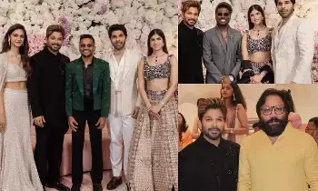 Allu Sirish Wedding Reception: అల్లు శిరీష్ వివాహ వేడుక: రిసెప్షన్లో మెరిసిన అల్లు అర్జున్ డైరెక్టర్లు! Allu Sirish Wedding Reception: అల్లు శిరీష్ వివాహ వేడుక: రిసెప్షన్లో మెరిసిన అల్లు అర్జున్ డైరెక్టర్లు!
