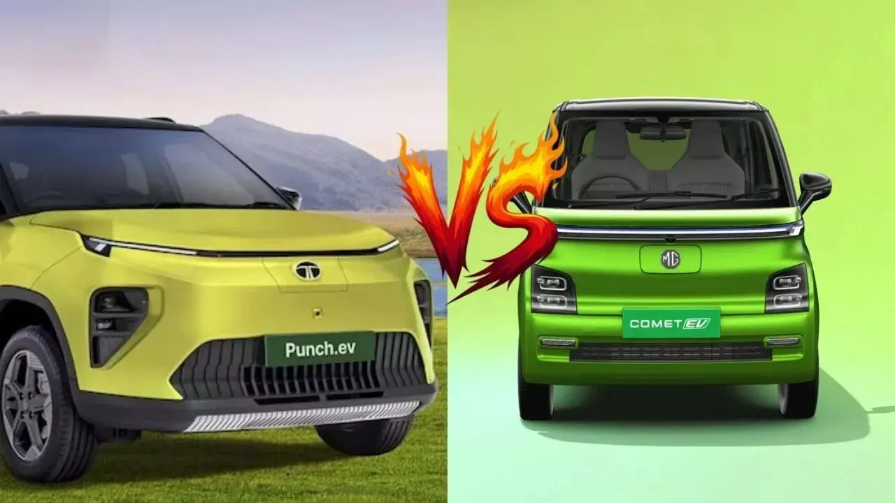 Punch EV vs MG Comet : టాటా పంచ్ EV వర్సెస్ MG కోమెట్.. సిటీ రోడ్లపై ఏది బాస్ ? ఫీచర్లు, రేంజ్ ఇవే Punch EV vs MG Comet : టాటా పంచ్ EV వర్సెస్ MG కోమెట్.. సిటీ రోడ్లపై ఏది బాస్ ? ఫీచర్లు, రేంజ్ ఇవే