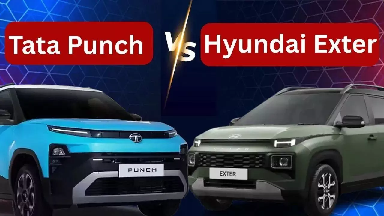 Tata Punch vs Hyundai Exter : టాటా పంచ్ Vs హ్యుందాయ్ ఎక్స్టర్.. మైక్రో ఎస్యూవీల పోరులో విజేత ఎవరు? Tata Punch vs Hyundai Exter : టాటా పంచ్ Vs హ్యుందాయ్ ఎక్స్టర్.. మైక్రో ఎస్యూవీల పోరులో విజేత ఎవరు?
