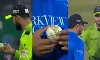 Pakistan Super League (PSL 2026): లైవ్ టీవీలో దొరికిపోయిన పాక్ క్రికెటర్లు.. బాల్ ట్యాంపరింగ్ వివాదంలో లాహోర్ ఖలందర్స్! Pakistan Super League (PSL 2026): లైవ్ టీవీలో దొరికిపోయిన పాక్ క్రికెటర్లు.. బాల్ ట్యాంపరింగ్ వివాదంలో లాహోర్ ఖలందర్స్!