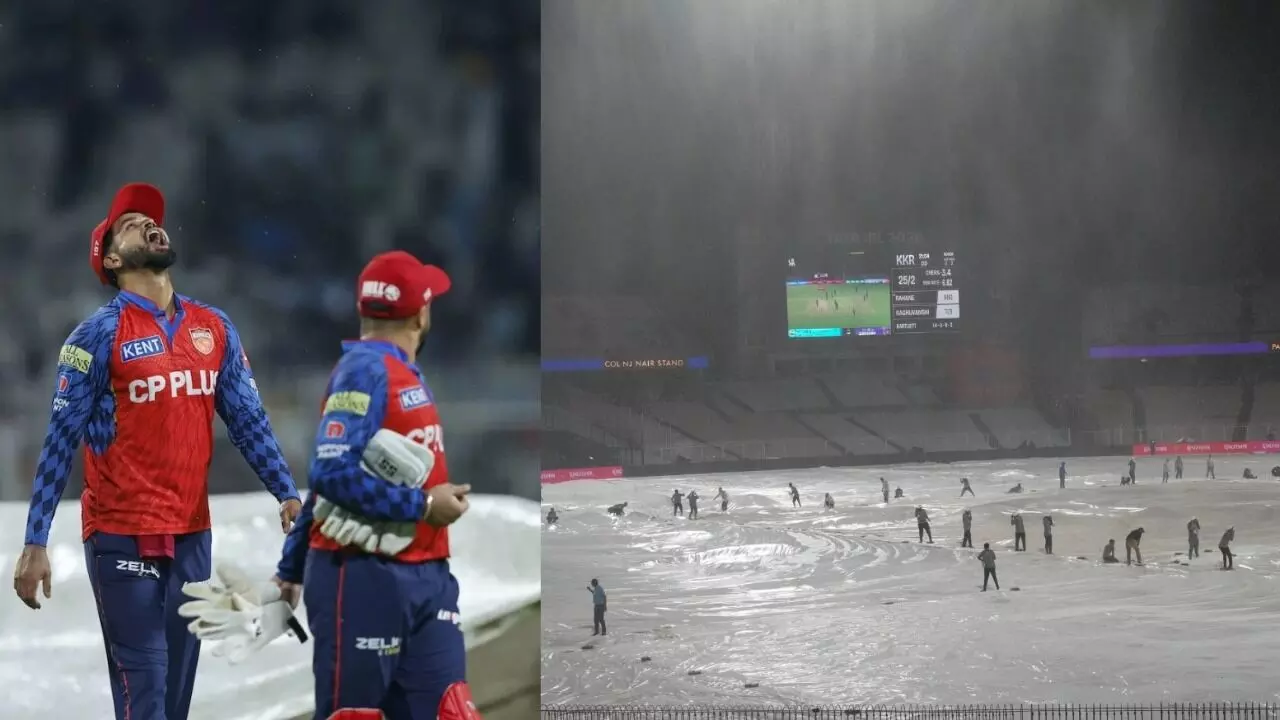 IPL 2026: కోల్ కతాvs పంజాబ్ మ్యాచ్ రద్దు..ఇరు జట్లకు చెరో పాయింట్ IPL 2026: కోల్ కతాvs పంజాబ్ మ్యాచ్ రద్దు..ఇరు జట్లకు చెరో పాయింట్