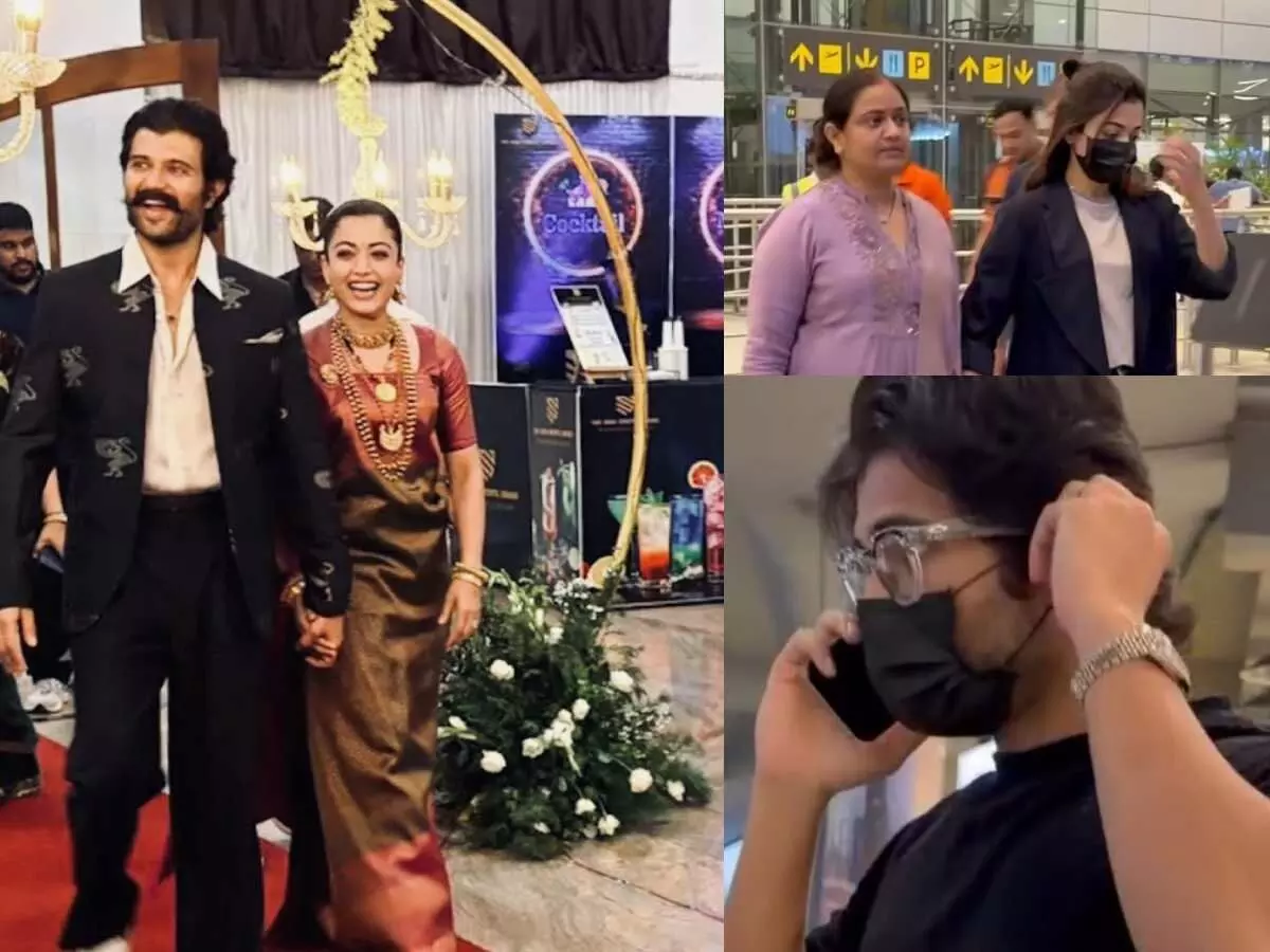 Vijay Deverakonda–Rashmika Mandanna: హైదరాబాద్కు తిరిగొచ్చిన కొత్త జంట విజయ్ - రష్మిక.. కోడగులో ఘనంగా రిసెప్షన్! Vijay Deverakonda–Rashmika Mandanna: హైదరాబాద్కు తిరిగొచ్చిన కొత్త జంట విజయ్ - రష్మిక.. కోడగులో ఘనంగా రిసెప్షన్!