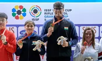 ISSF World Cup: తెలుగు కుర్రాడు ముకేశ్ ప్రపంచ రికార్డ్ ISSF World Cup: తెలుగు కుర్రాడు ముకేశ్ ప్రపంచ రికార్డ్