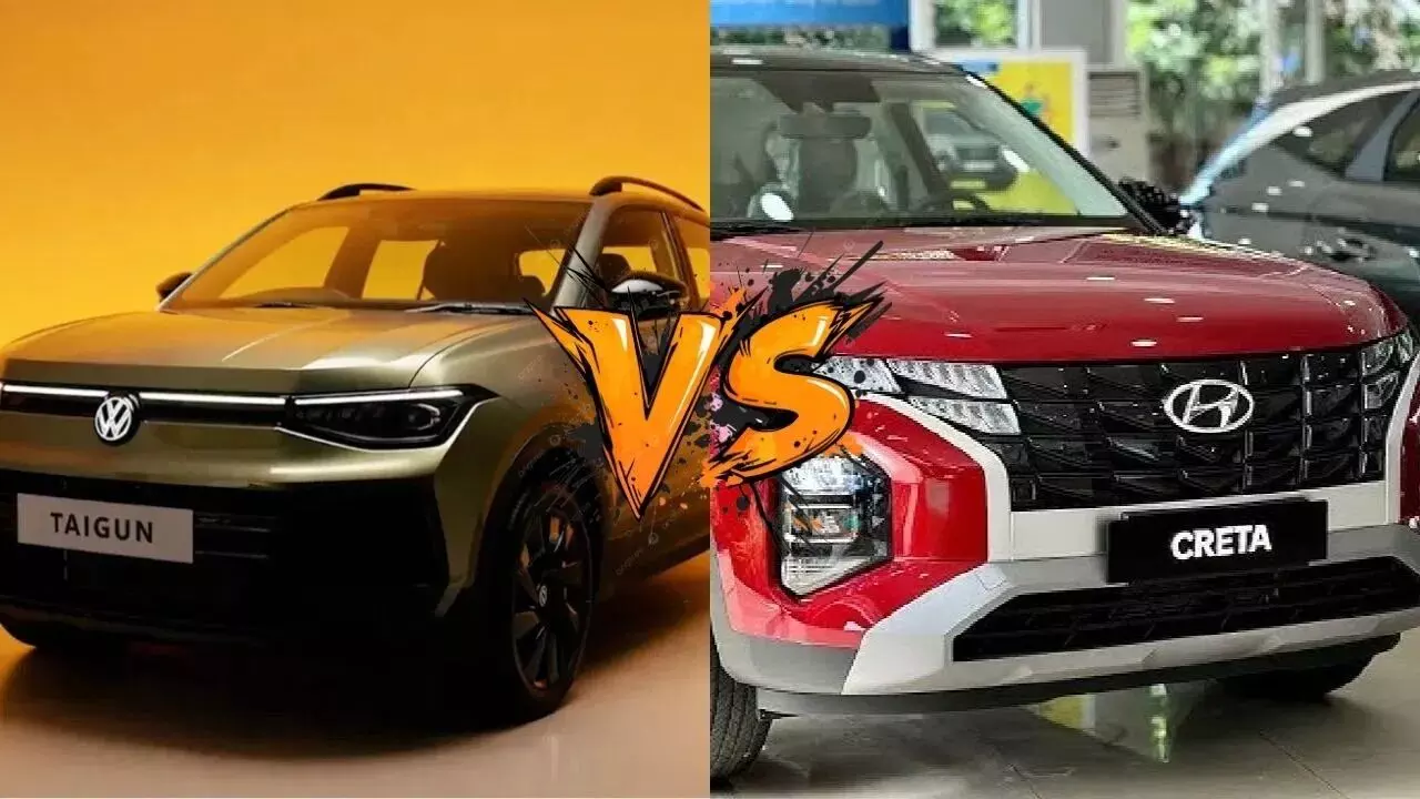 VW Taigun Facelift vs Hyundai Creta : ఫోక్స్వ్యాగన్ టైగన్ vs హ్యుందాయ్ క్రెటా.. గెలుపు ఎవరిది? VW Taigun Facelift vs Hyundai Creta : ఫోక్స్వ్యాగన్ టైగన్ vs హ్యుందాయ్ క్రెటా.. గెలుపు ఎవరిది?