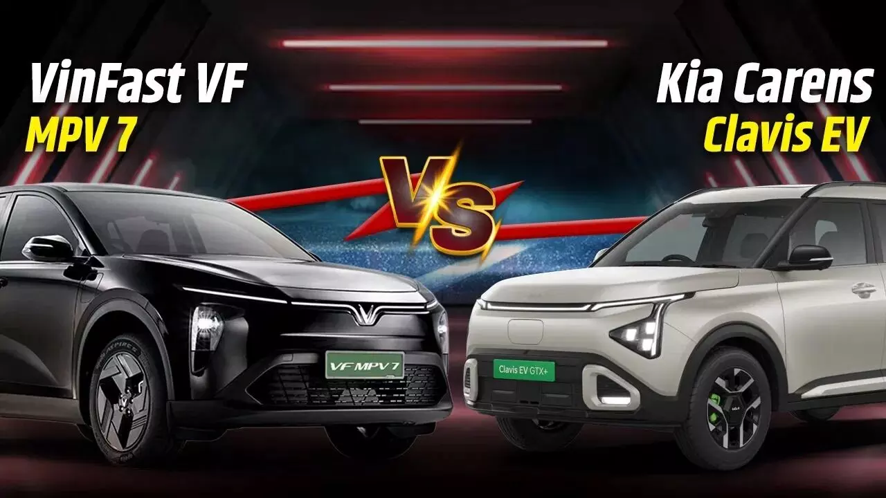 VinFast VF MPV 7 vs Kia Carens Clavis EV: ఎలక్ట్రిక్ ఎంపీవీల యుద్ధం మొదలైంది.. ఏది బెస్ట్ ? VinFast VF MPV 7 vs Kia Carens Clavis EV: ఎలక్ట్రిక్ ఎంపీవీల యుద్ధం మొదలైంది.. ఏది బెస్ట్ ?
