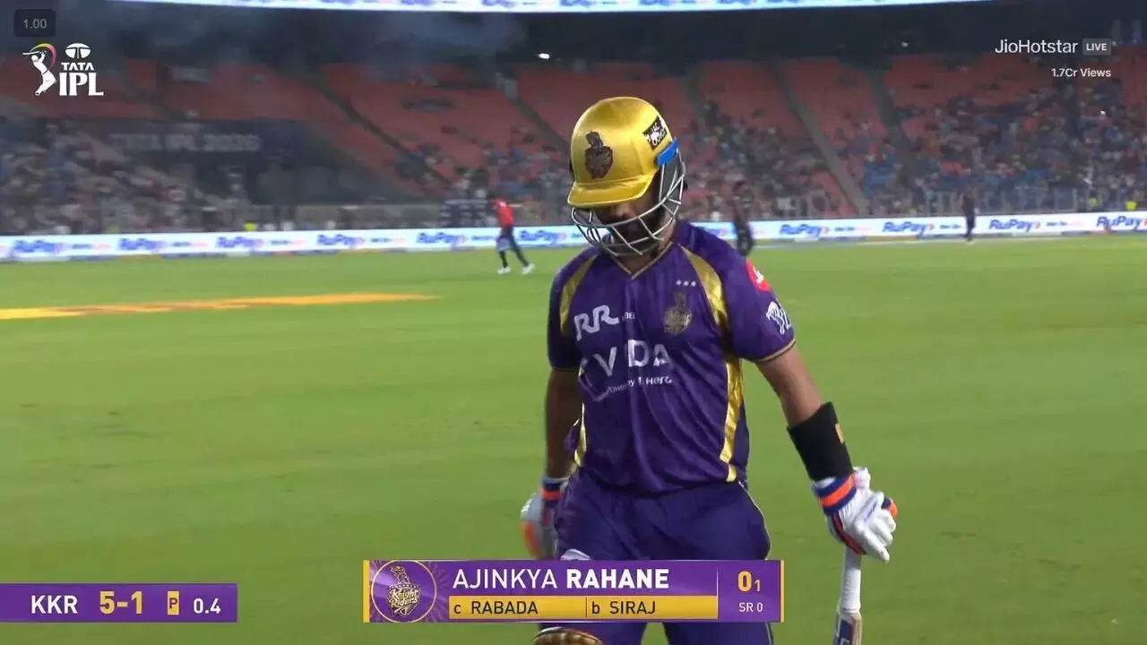 IPL 2026: ఓపెనర్గా అత్యధిక సార్లు డకౌట్.. రహానే ఖాతాలో చెత్త రికార్డ్ IPL 2026: ఓపెనర్గా అత్యధిక సార్లు డకౌట్.. రహానే ఖాతాలో చెత్త రికార్డ్