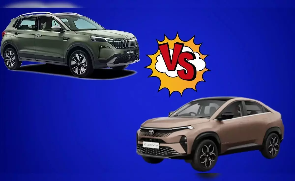 Skoda Kushaq vs Tata Curvv : స్కోడా కుషాక్ Vs టాటా కర్వ్.. ఈ రెండు స్టైలిష్ ఎస్యూవీల్లో ఏది మొనగాడు? Skoda Kushaq vs Tata Curvv : స్కోడా కుషాక్ Vs టాటా కర్వ్.. ఈ రెండు స్టైలిష్ ఎస్యూవీల్లో ఏది మొనగాడు?