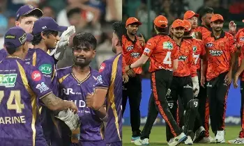 IPL 2026: సొంతగడ్డపై తడబడ్డ సన్ రైజర్స్.. ఉప్పల్లో కోల్కతా నైట్ రైడర్స్ ఘనవిజయం IPL 2026: సొంతగడ్డపై తడబడ్డ సన్ రైజర్స్.. ఉప్పల్లో కోల్కతా నైట్ రైడర్స్ ఘనవిజయం