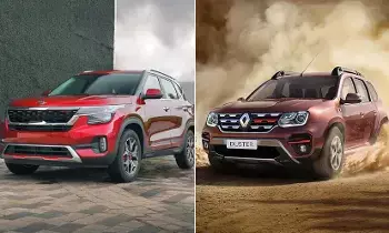 Renault Duster vs Kia Seltos : రెనో డస్టర్ Vs కియా సెల్టోస్.. సేఫ్టీ టెస్టులో రెండూ రారాజులే.. కానీ విజేత ఎవరంటే? Renault Duster vs Kia Seltos : రెనో డస్టర్ Vs కియా సెల్టోస్.. సేఫ్టీ టెస్టులో రెండూ రారాజులే.. కానీ విజేత ఎవరంటే?