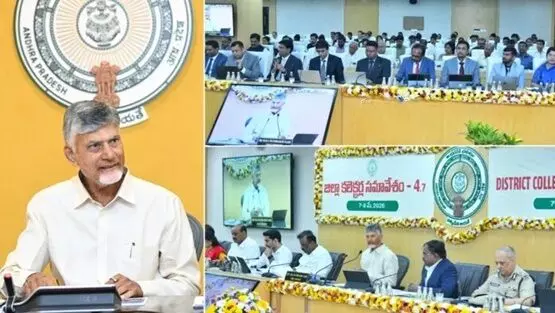CM Chandrababu: భూ సమస్యలు త్వరితగతిన పరిష్కరించండి: సీఎం చంద్రబాబు కలెక్టర్లకు ఆదేశాలు CM Chandrababu: భూ సమస్యలు త్వరితగతిన పరిష్కరించండి: సీఎం చంద్రబాబు కలెక్టర్లకు ఆదేశాలు