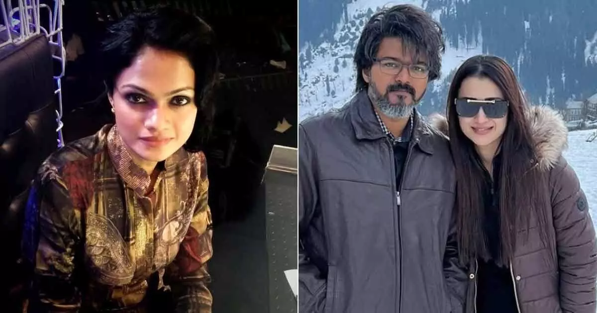 Suchitra Drops Bombshell: విజయ్ -త్రిష బంధంపై సుచిత్ర బాంబు: ఆమె ఒక పారసైట్ అంటూ ఘాటు వ్యాఖ్యలు! Suchitra Drops Bombshell: విజయ్ -త్రిష బంధంపై సుచిత్ర బాంబు: ఆమె ఒక పారసైట్ అంటూ ఘాటు వ్యాఖ్యలు!