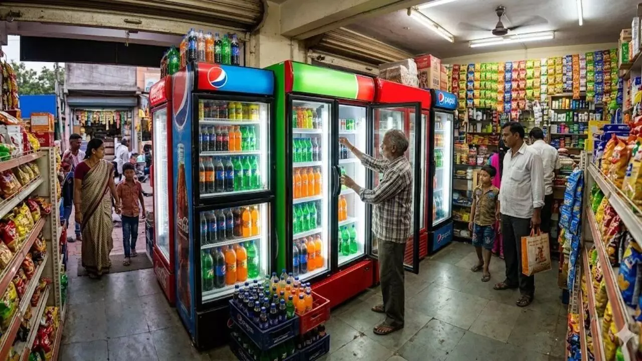 Cold Drink War : కూల్ డ్రింక్ మార్కెట్లో ముదిరిన కోల్డ్ వార్.. షాపులకు ఫ్రీగా ఫ్రిజ్ల పంపిణీ Cold Drink War : కూల్ డ్రింక్ మార్కెట్లో ముదిరిన కోల్డ్ వార్.. షాపులకు ఫ్రీగా ఫ్రిజ్ల పంపిణీ