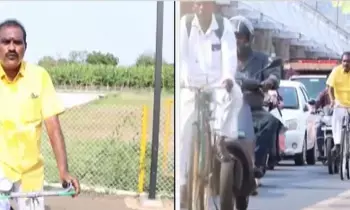 Minister Nimmala Rama Naidu: కాన్వాయ్‌ను పక్కన పెట్టి సైకిల్‌పై 10 కి.మీ ప్రయాణించిన మంత్రి నిమ్మల రామానాయుడు